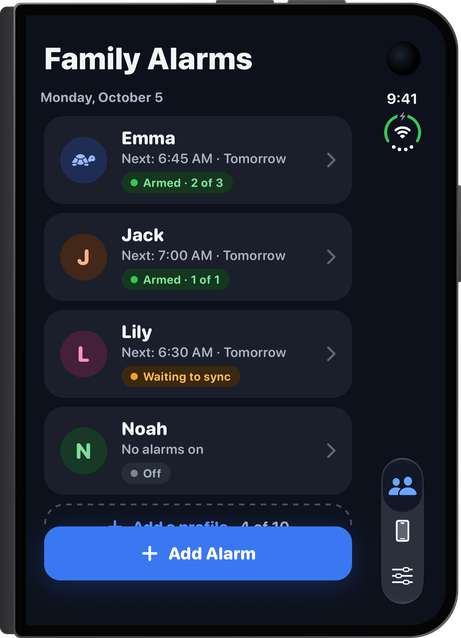 iPhone Duo folded in Dark Mode.